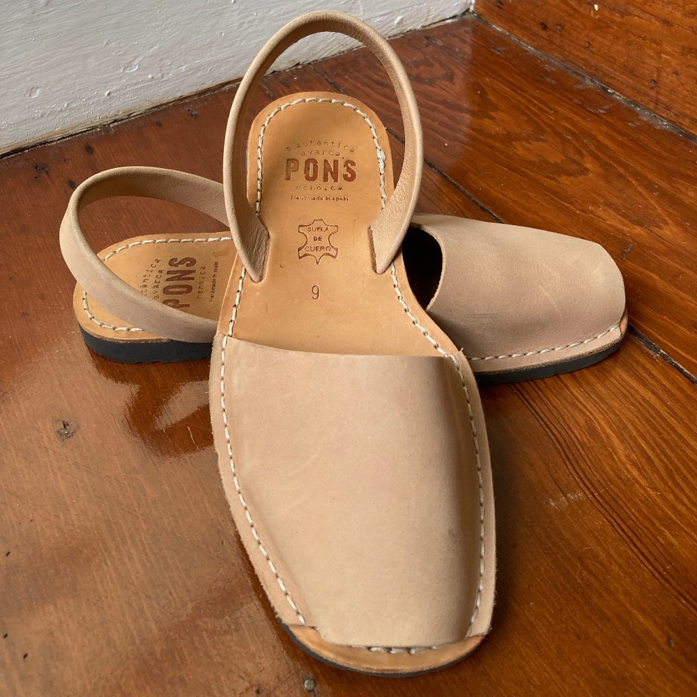 Pons Avarcas Sandals - Tan Classic Style (Women's 9)